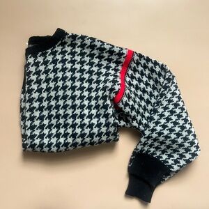 Vintage Black and White Houndstooth Sweater